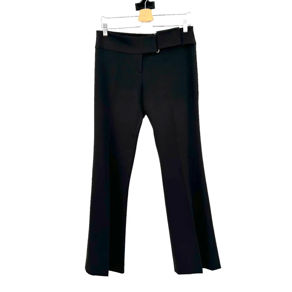 Avenue Montaigne Brown Belted Flared Dress Pants Size 3 / US Medium